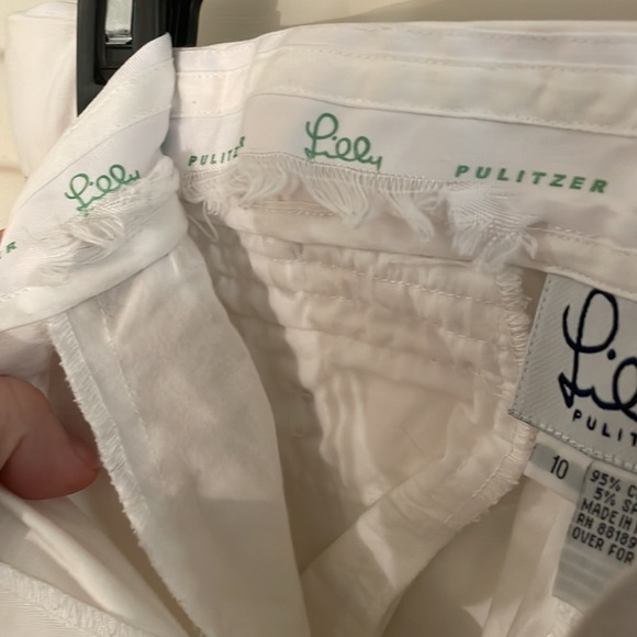 Lilly Pulitzer White Multicolored Side Striped Pants - Picture 8 of 10